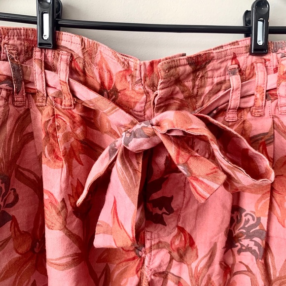 Free People Floral Tie Shorts - Picture 4 of 6